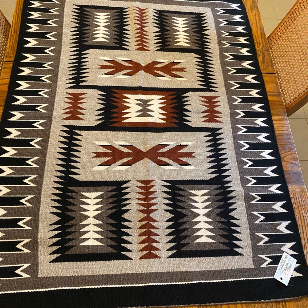 Native woven rug (Navajo)